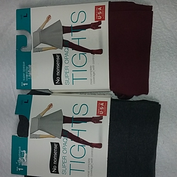 No nonsense super opaque tights size L bundle - Picture 5 of 6